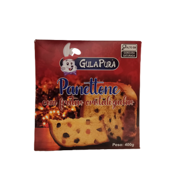 Panettone Gula Pura Frutas Cristalizadas 400g