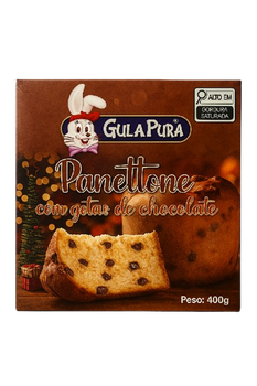 Panettone Gula Pura Gotas de Chocolate 400g