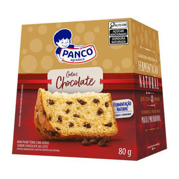 Panettone Panco Mini Gotas Chocolate 80g