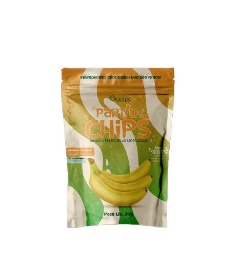 Partiu Chips Banana em Rodelas Liofilizada 20g