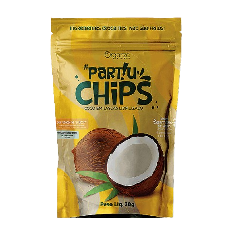 Partiu Chips Coco em Lascas Liofilizados 20g
