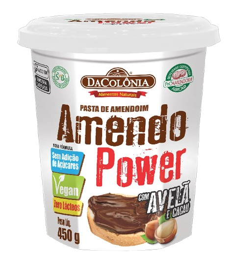 Pasta de Amendoim Cacau com Avelã Dacolônia 450g