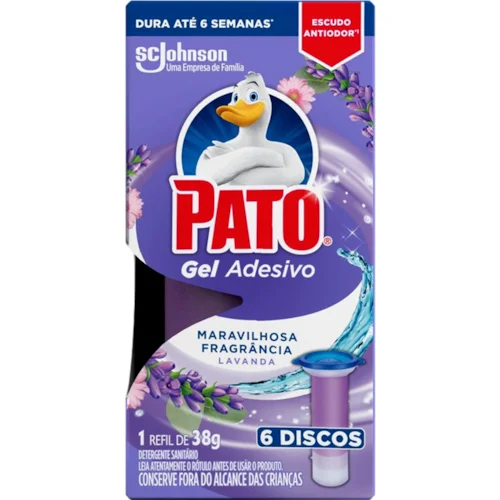 Pato Gel Adesivo Lavanda Refil 6un