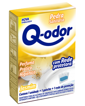 Pedra Sanitária Q-Odor com Rede Jasmim 1un