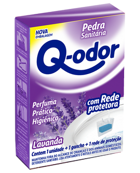 Pedra Sanitária Q-Odor com Rede Lavanda 1un