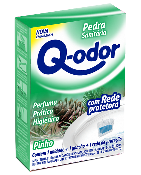 Pedra Sanitária Q-Odor com Rede Pinho 1un