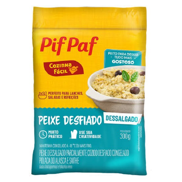 Peixe Polaca Pif Paf Desfiado 300g