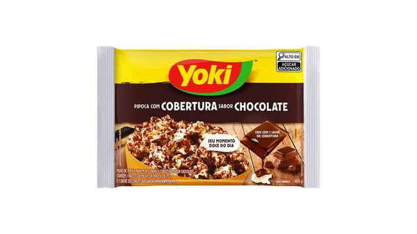 Pipoca Microondas Yoki Cobertura de Chocolate160g