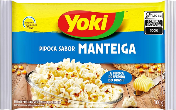 Pipoca Microondas Manteiga Yoki 100g