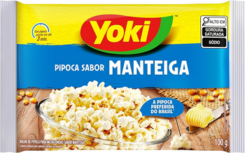 Pipoca Microondas Manteiga Yoki 100g