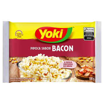 Pipoca Microondas Yoki Bacon 100g