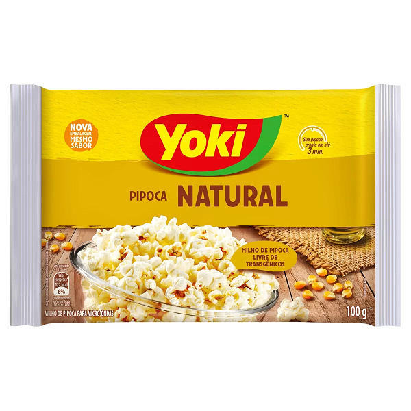 Pipoca Microondas Yoki Natural 100g