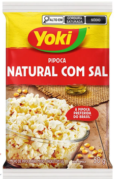 Pipoca Microondas Yoki Natural 50g