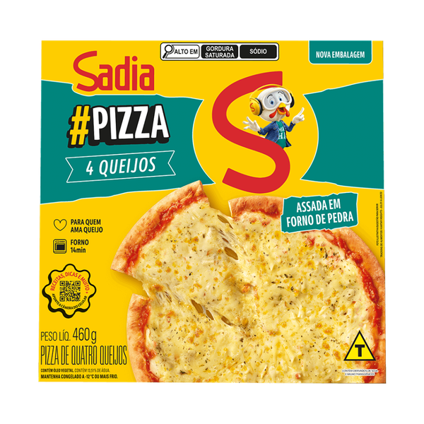 Pizza Sadia 4 Queijos 460g