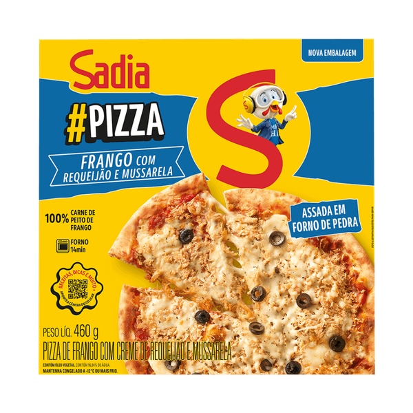 Pizza Sadia de Frango com Requeijão e Mussarela 460g