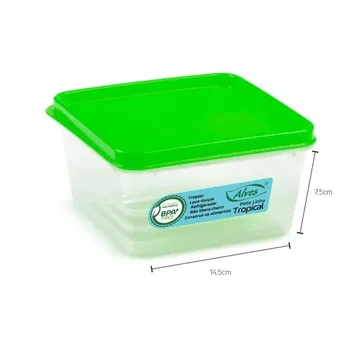 Pote Hermético Tropical Quadrado 1l