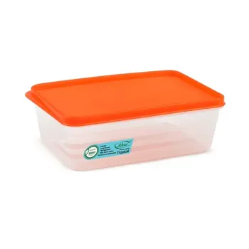 Pote Hermético Tropical Retangular Sortido 1,4L