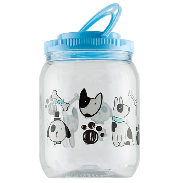 Pote Plast.redondo C/ Tampa Dog Az  1,7ML