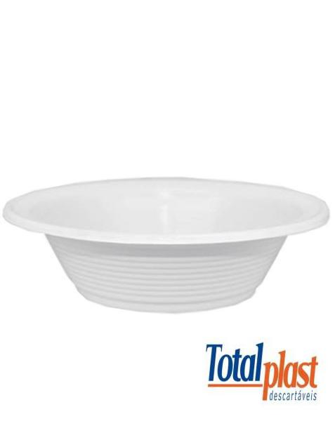 Prato Descartável Total Plast Branco Fundo 14,8cm 10und