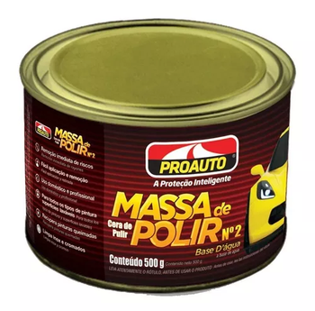 Proauto Massa de Polir Nº2 a Base D'água 500g