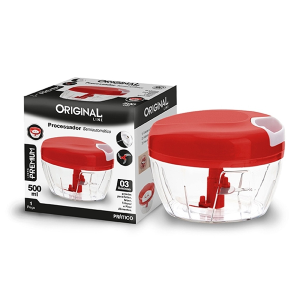 Processador Premium Semiautomático de Alimentos 500ml