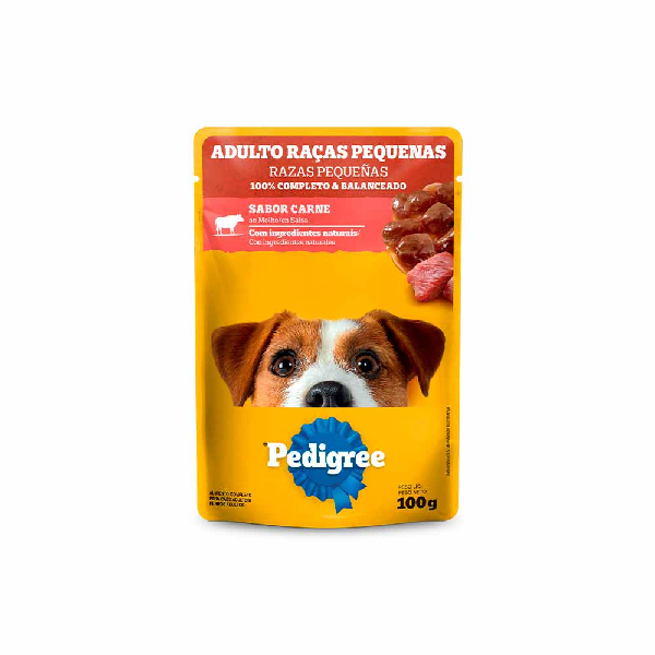 Ração Canina Pedigree Adulto Carne Raças Pequenas