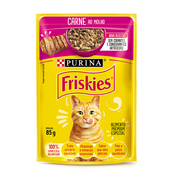 Ração Friskies Carne ao Molho 85g