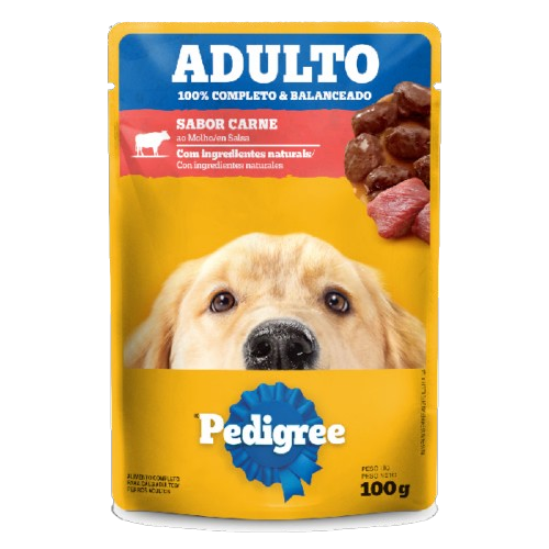 Ração Pedigree Cão Adulto Carne Sachê 100g