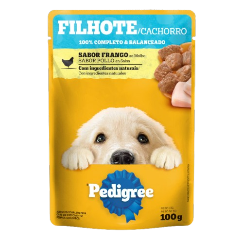 Ração Pedigree Cão Filhote Frango Sachê 100g