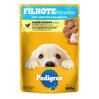 Ração Pedigree Cão Filhote Frango Sachê 100g