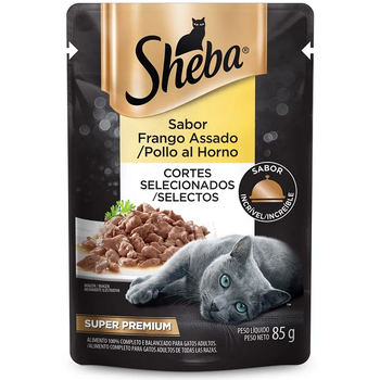 Ração Sheba Frango Assado 85g
