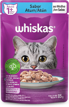 Ração Whiskas Adulto Atum Sachê 85g