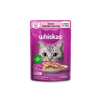 Ração Whiskas Adulto Salmão Sachê 85g