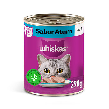 Ração Whiskas Atum Lata 290g