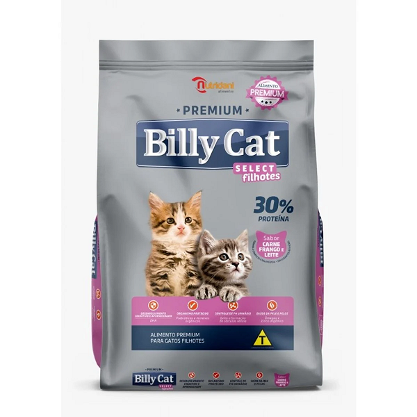 Racao Gatos Billy Cat Select 30 % 1Kg