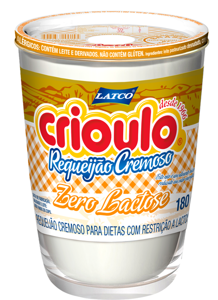 Requeijão Crioulo Zero Lactose 180g