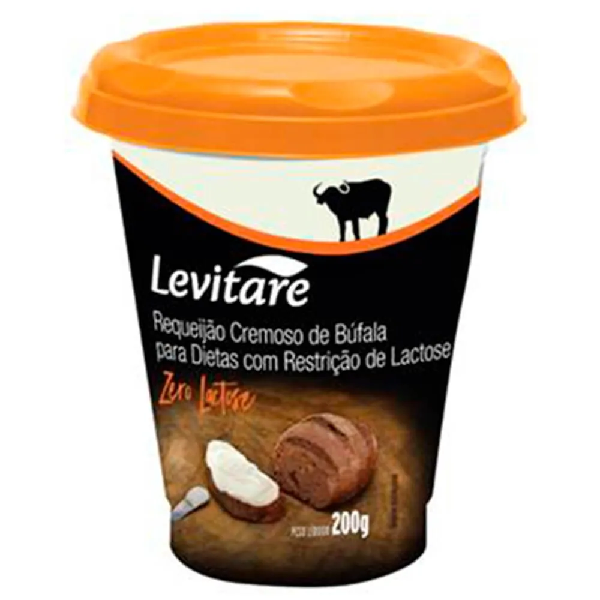 Requeijão Levitare de Búfala Cremoso Zero Lactose  200g