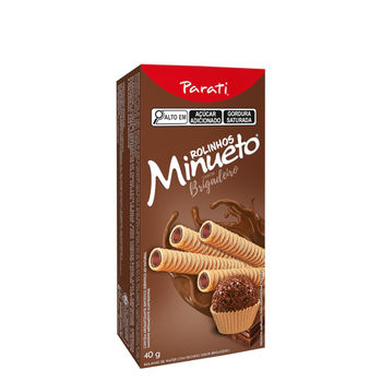 Rolinho Wafer Parati Minueto Brigadeiro 40g