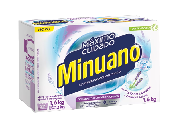 Sabão em Pó Minuano Branco 1.6kg