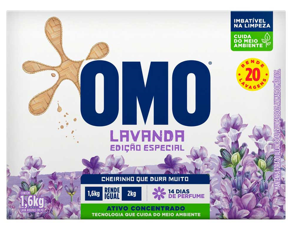 Sabão em Pó Omo Lavanda 1.6kg