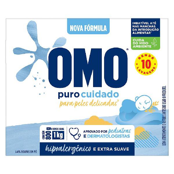 Sabão em Pó Omo Puro Cuidado 800g