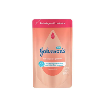 Sabonete Johsons Baby Liquído Refil da Cabeça aos Pés 180ml