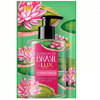 Sabonete Líquido Lux Botanicals para Mãos Vitória Régia Sachê 240ml