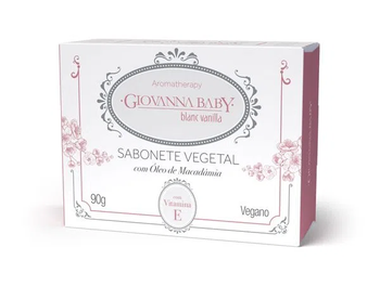 Sabonete Vegetal  Giovanna Baby Blanc Vanilla 90g