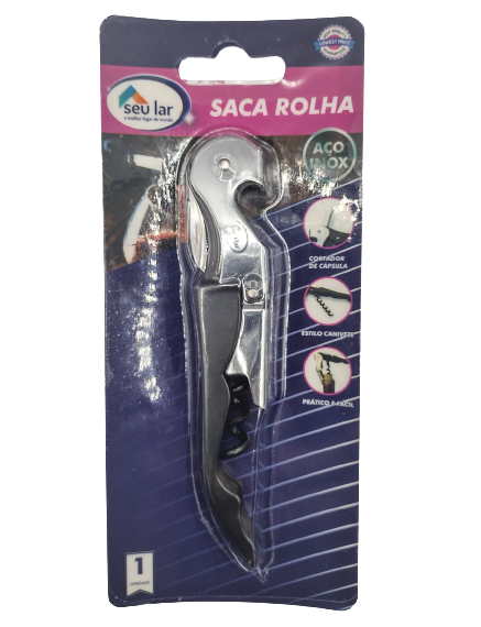 Saca Rolha Seu Lar Aço Inox Un