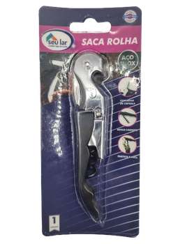 Saca Rolha Seu Lar Aço Inox Un