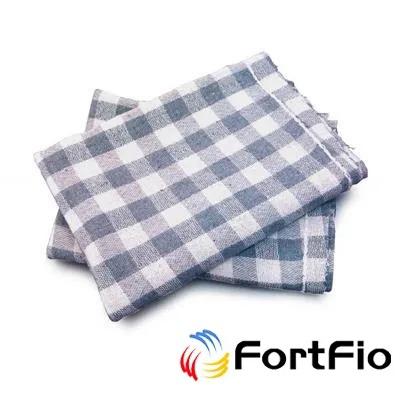 Saco Alvejado Fortfio Quadriculado Cru 45x74 cm