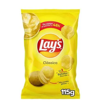 Salgadinho Elma Chips Batata Lays Clássica 115g