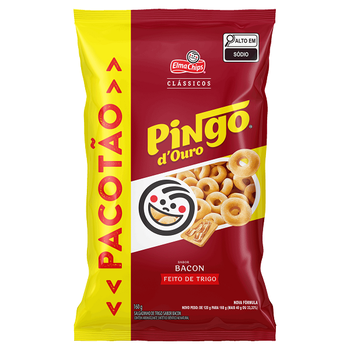 Salgadinho Elma Chips Pingo D'ouro Bacon 160g