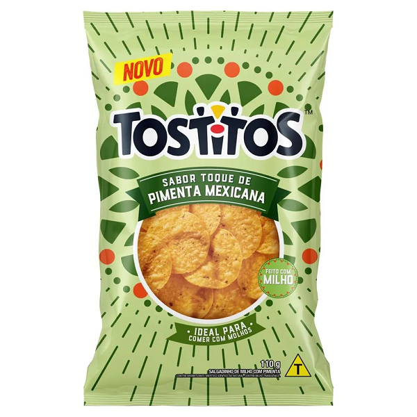 Salgadinho Elma Chips Tostitos Redondo Pimenta Mexicana 110g